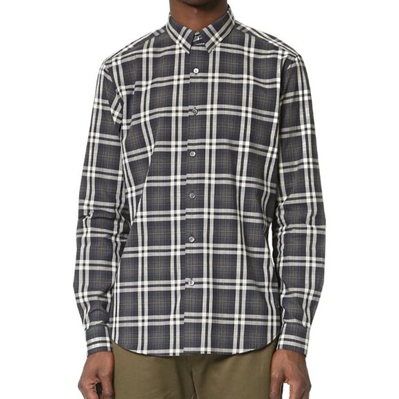 #04 Theory Men Zack Winterton Plaid Shirt - Picture 1 of 15